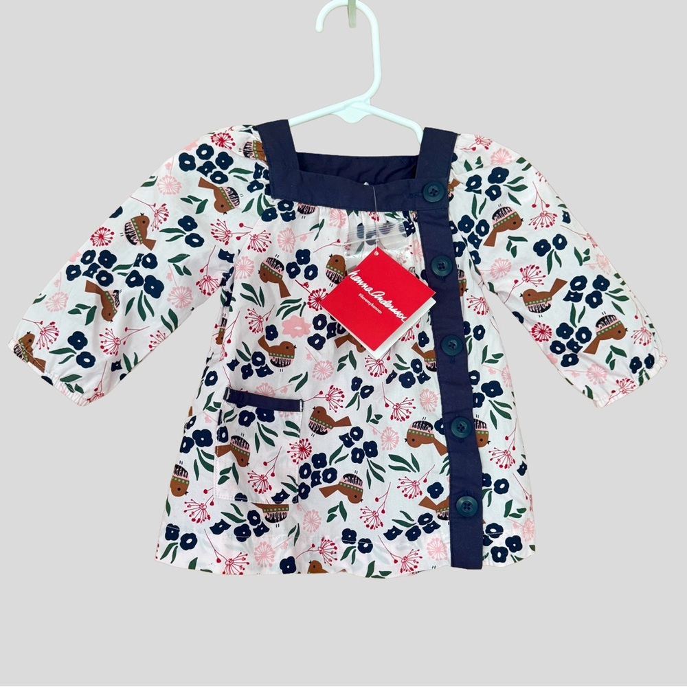 Hanna Andersson Floral Dress – New With Tags – Size 60 cm, 3-6 months